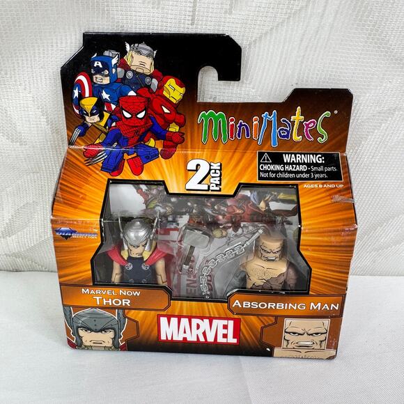 5 for $25|‎ Diamond Select Toys Marvel Minimates Thor & Absorbing Man - Picture 3 of 5